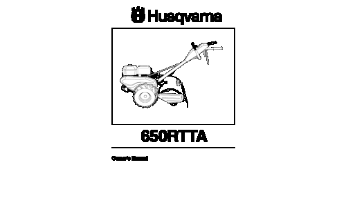 Husqvarna 650 RTT A 954329172 2002-12 Tiller User Manual