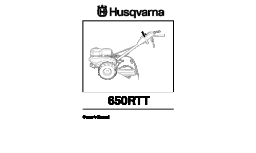 Husqvarna 650 RTT (650 BRTT A) 954329325 2003-12 Tiller User Manual