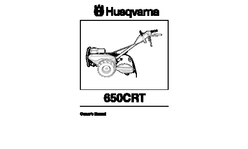 Husqvarna 650 CRT C 954328030 2002-12 Tiller User Manual