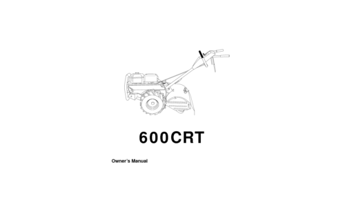 Husqvarna 600 CRT 954140070A 1998-09 Tiller User Manual