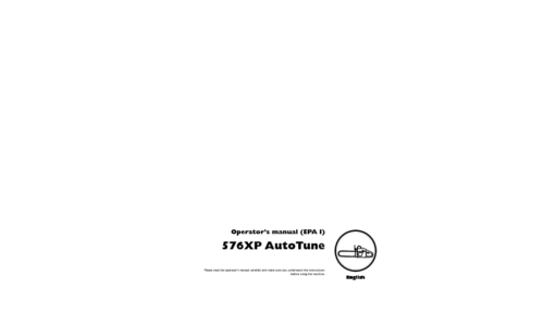 Husqvarna 576 XP Auto Tune EPA I 2009-05 User Manual