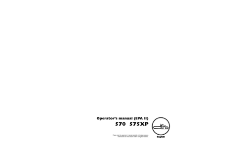 Husqvarna 570 575 XP EPA II 2004-11 User Manual