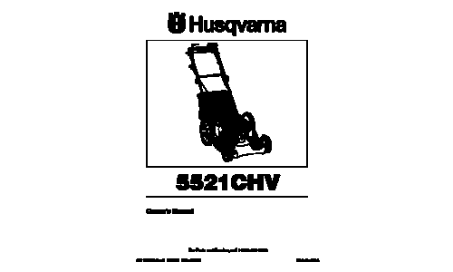 Husqvarna 5521 CHV A 954223883 2004-07 Walk Mower User Manual