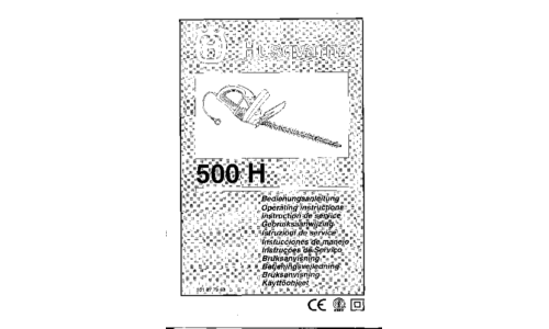 Husqvarna 500 H 1997-01 DE GB FR NL IT ES PT SE DK NO FI User Manual