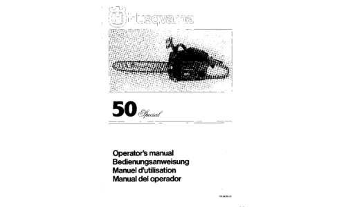 Husqvarna 50 Special 1997-01 GB DE FR ES User Manual