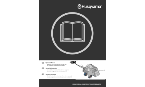 Husqvarna 450 Husqvarna EN 2009-13 User Manual