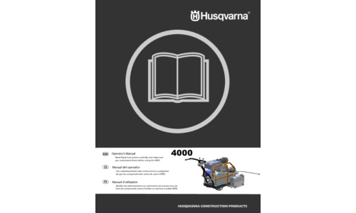 Husqvarna 4000 Husqvarna EN 2009-07 User Manual