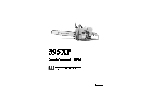 Husqvarna 395 XP 2000-10 User Manual