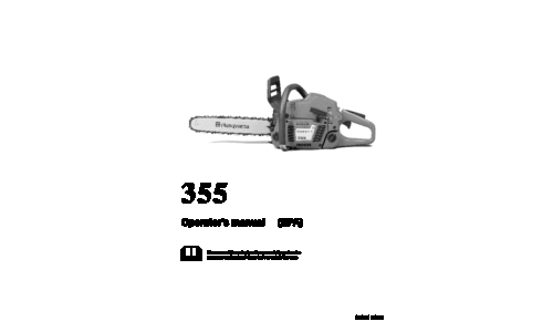 Husqvarna 355 2001-07 User Manual