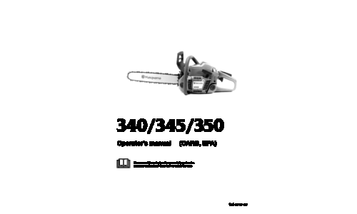 Husqvarna 340 345 ,350 2002-01 User Manual