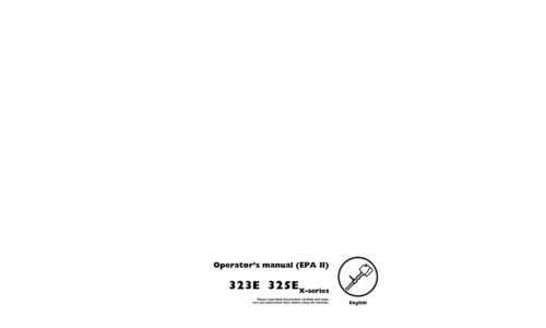 Husqvarna 323 E 325 E X-series EPA II 2005-04 User Manual