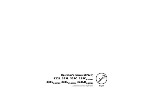 Husqvarna 322 L 323 L 325 C 325 C X-series 325 L X-series 325 L XT-series 325 LD X-series EPA I 2002-03 User Manual