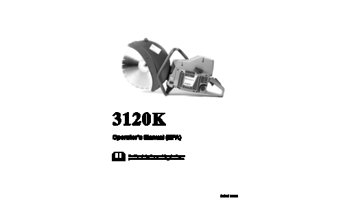 Husqvarna 3120 K EPA 2001-02 User Manual