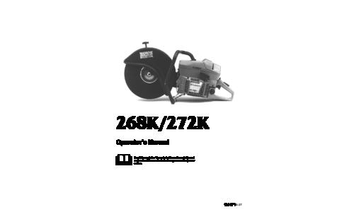 Husqvarna 268 K 272 K 1999-01 User Manual