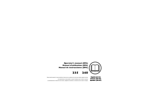 Husqvarna 235 240 EPA 2008-06 User Manual