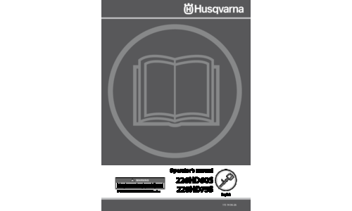 Husqvarna 226 HD60 S 226 HD75 S 2009-02 User Manual