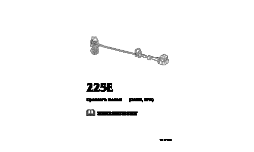 Husqvarna 225 E 1999-01 User Manual