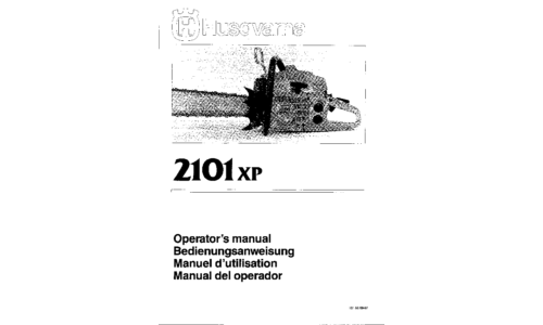 Husqvarna 2101 XP 1997-01 GB DE FR ES User Manual