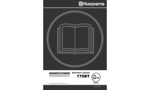 Husqvarna 170 BT 2006-06 User Manual