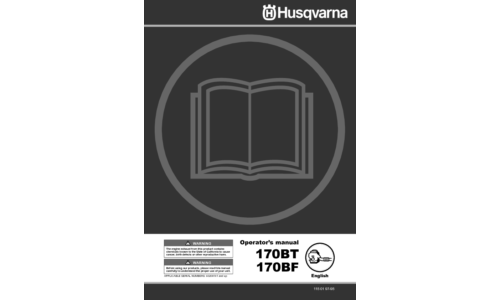 Husqvarna 170 BT 170 BF 2006-06 User Manual