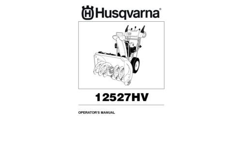 Husqvarna 12527HV 2010-05 SNOW BLOWERS THROWERS 96193005300 User Manual_1