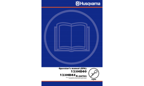 Husqvarna 123 HD60 123 HD65 X-series EPA 2006-11 User Manual