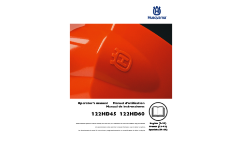 Husqvarna 122 HD45 122 HD60 2013-02 EN FR ES User Manual