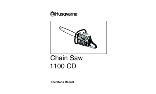 Husqvarna 1100 CD 1974-04 CHAINSAWS User Manual