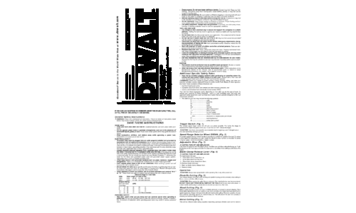 DeWalt Range DW307M User Manual