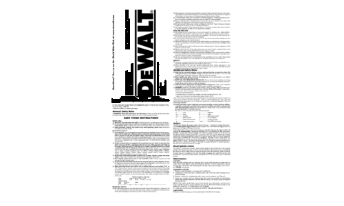 DeWalt Power Screwdriver 616974-00 User Manual