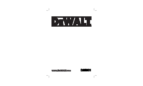 DeWalt Power Hammer D25901 User Manual