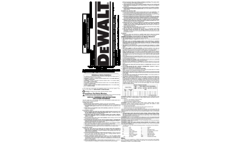 DeWalt Power Hammer D25891K User Manual