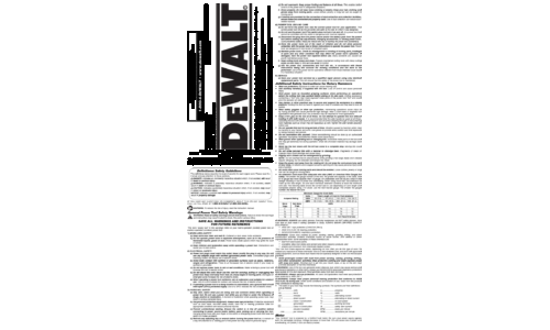 DeWalt Power Hammer D25553 User Manual