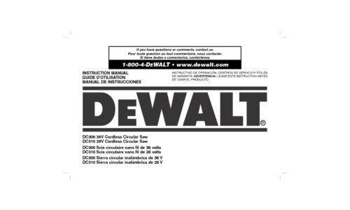 DeWalt Portable Radio DC011 User Manual