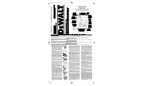 DeWalt Nail Gun D51321 User Manual