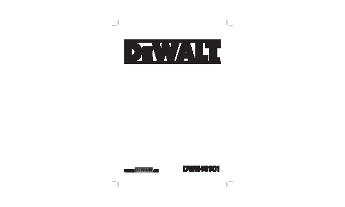 DeWalt Lawn Aerator DWE46101 User Manual