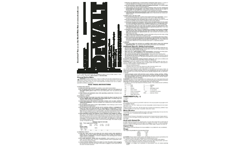 DeWalt Impact Driver DW292 User Manual