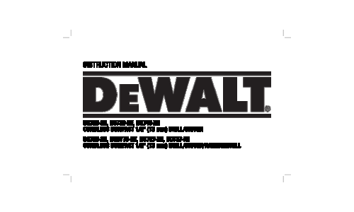 DeWalt Impact Driver DCD775KLR User Manual