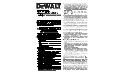 DeWalt Home Safety Product DW918 User Manual