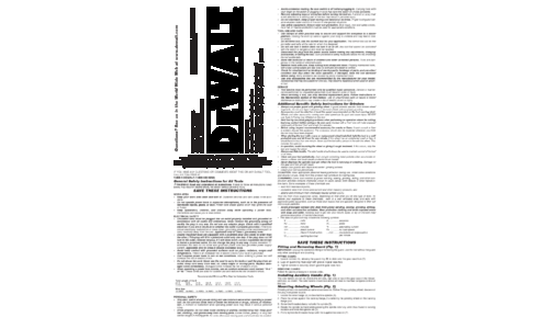 DeWalt Grinder DW402G User Manual