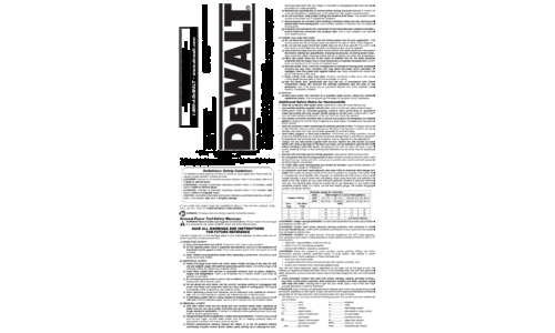 DeWalt Drill DWD520K User Manual