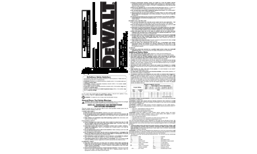 DeWalt Drill DWD210G User Manual