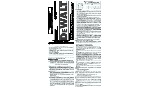 DeWalt Drill DW505K User Manual