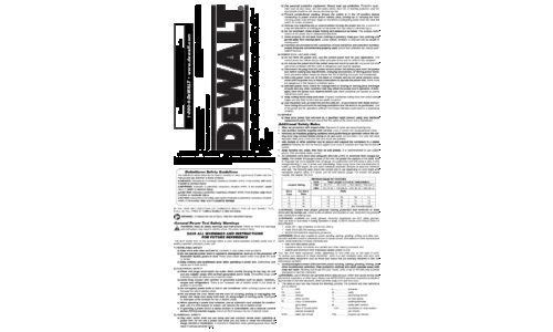 DeWalt Drill 657054-00 User Manual