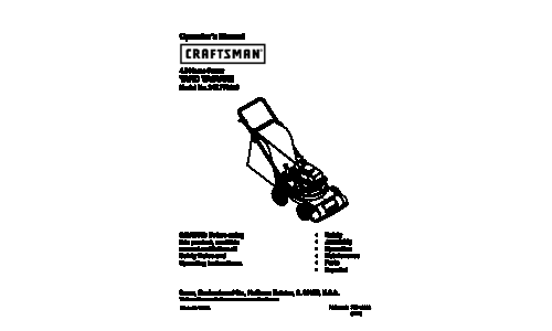 Craftsman Yard Vacuum 247.77011 User Manual