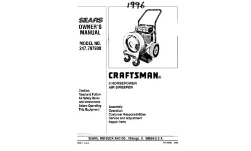 Craftsman Vacuum Cleaner 247.797900 User Manual