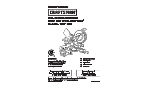 Craftsman Saw 137.21239 User Manual