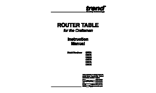 Craftsman Router Pmn User Manual