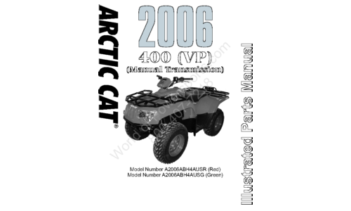 Craftsman Offroad Vehicle A2006ABH4AUSG User Manual