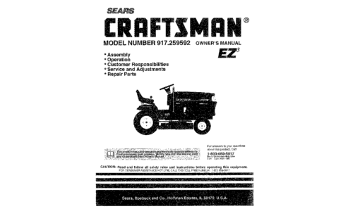 Craftsman Lawn Mower 917.259592 User Manual